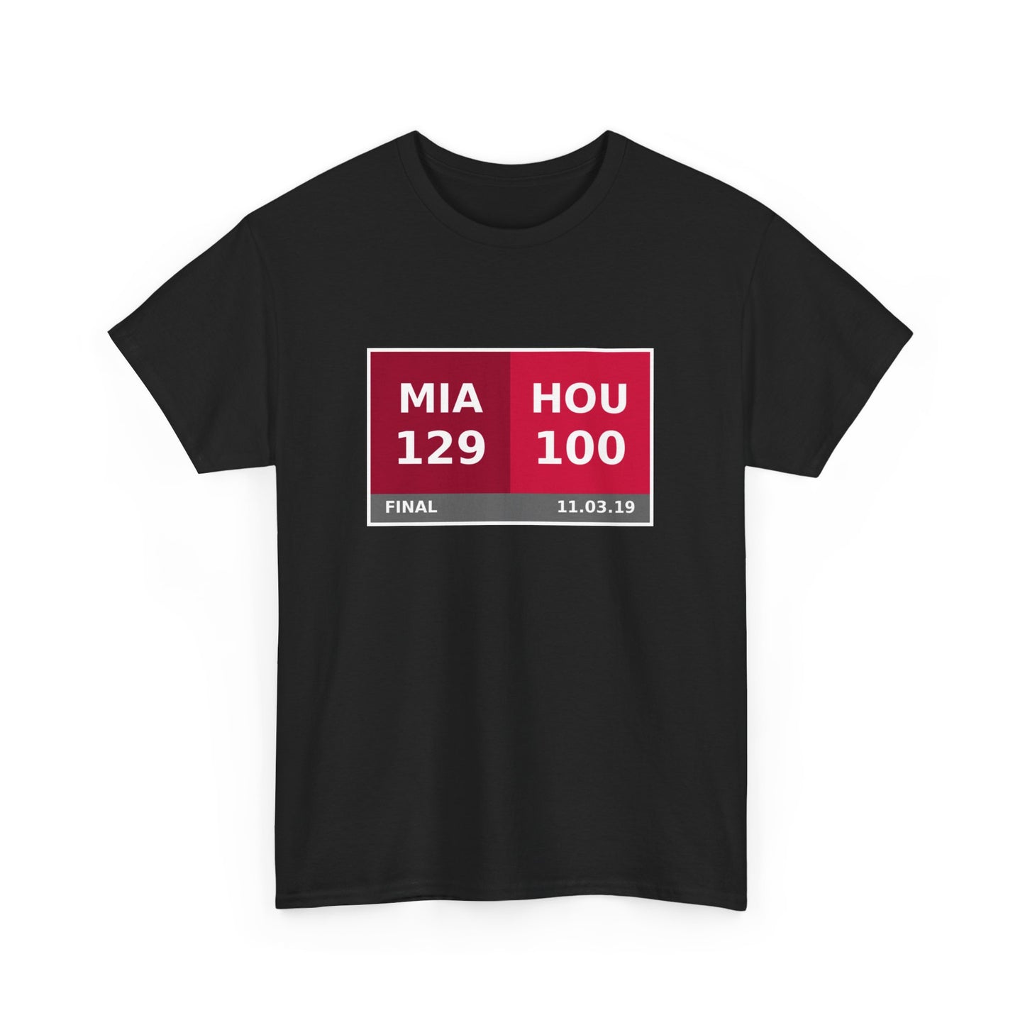 MIA vs HOU Scoreboard Tee 11.03.19