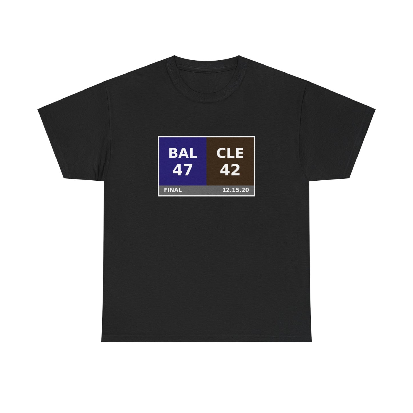 BAL vs CLE Scoreboard Tee 12.15.20