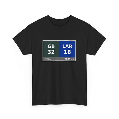 GB vs LAR Scoreboard Tee 01.16.21