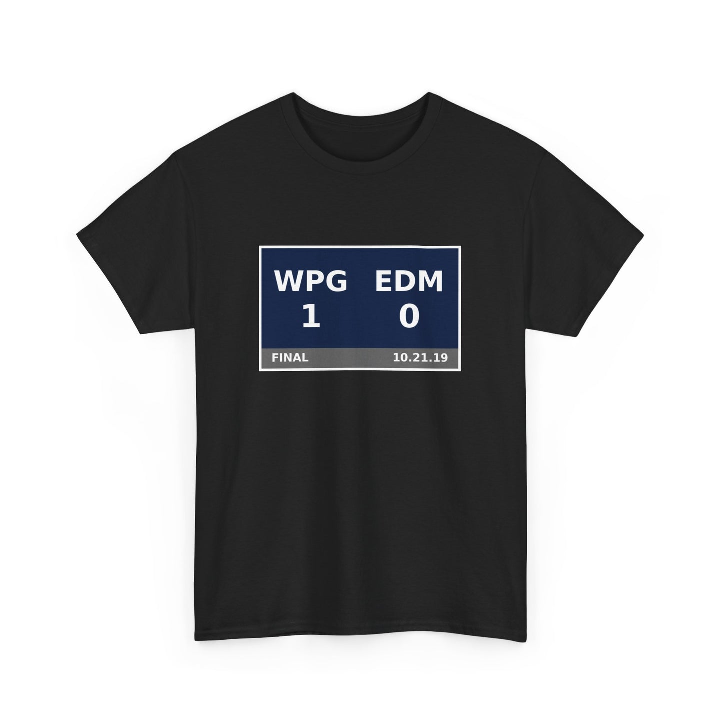 WPG vs EDM Scoreboard Tee 10.21.19