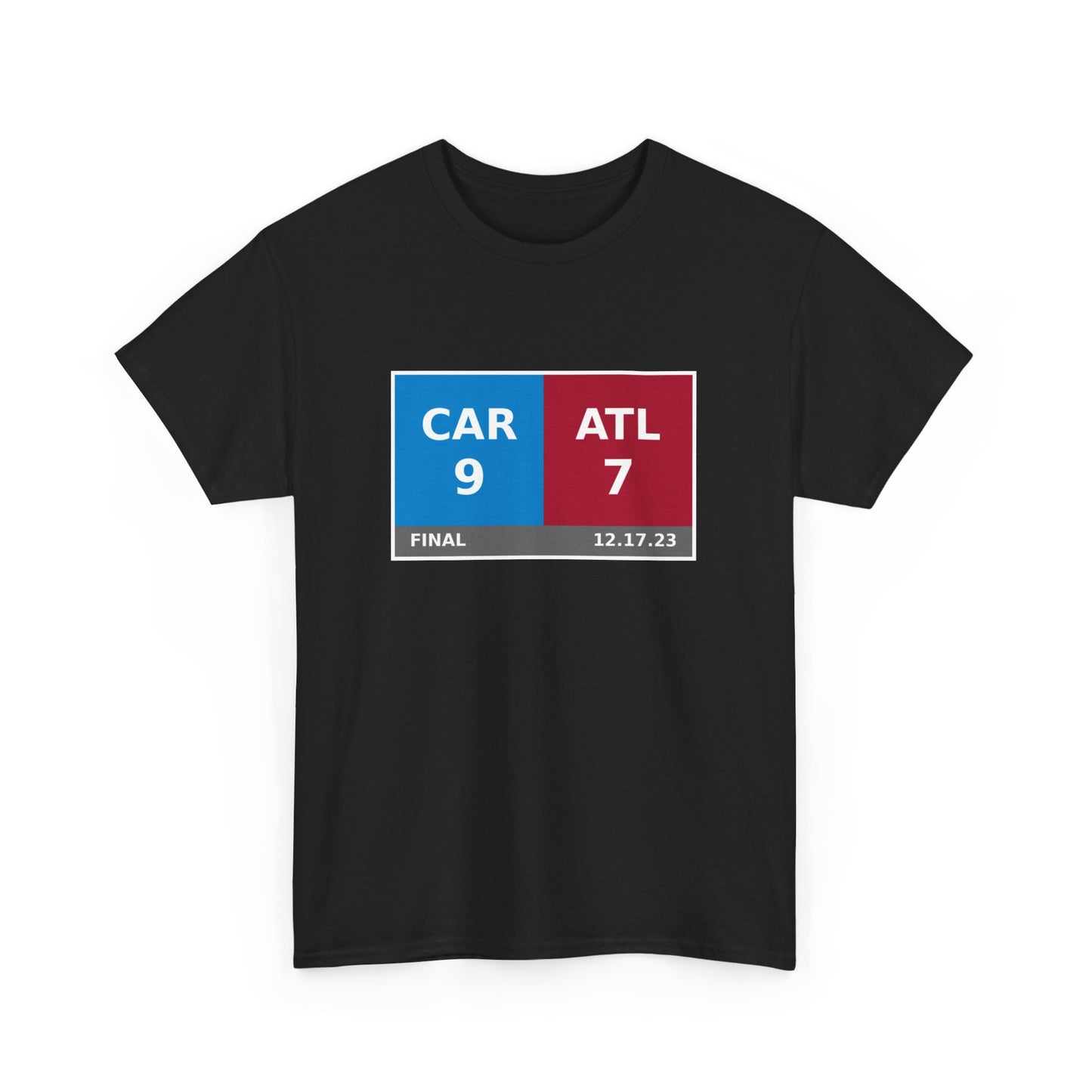 CAR vs ATL Scoreboard Tee 12.17.23