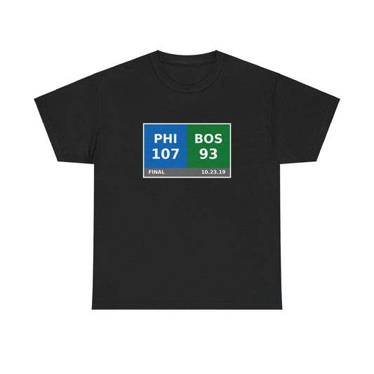 PHI vs BOS Scoreboard Tee 10.23.19