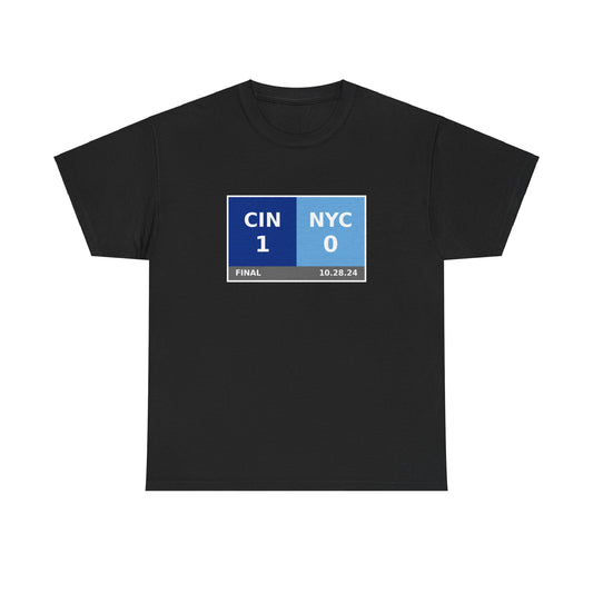 CIN vs NYC Scoreboard Tee 10.28.24