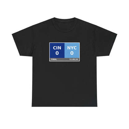 CIN vs NYC Scoreboard Tee 11.09.24