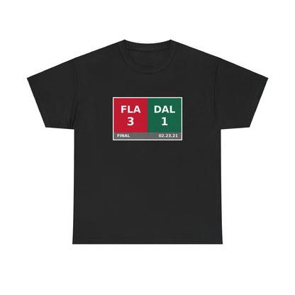 FLA vs DAL Scoreboard Tee 02.23.21