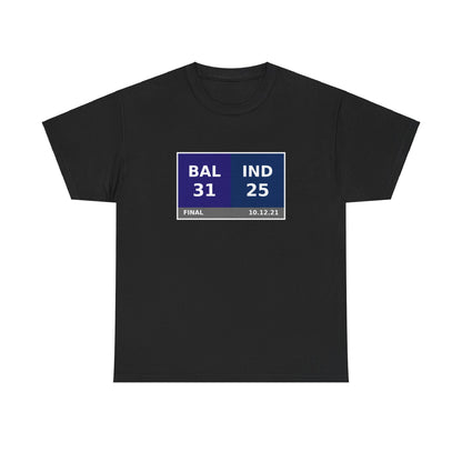 BAL vs IND Scoreboard Tee 10.12.21