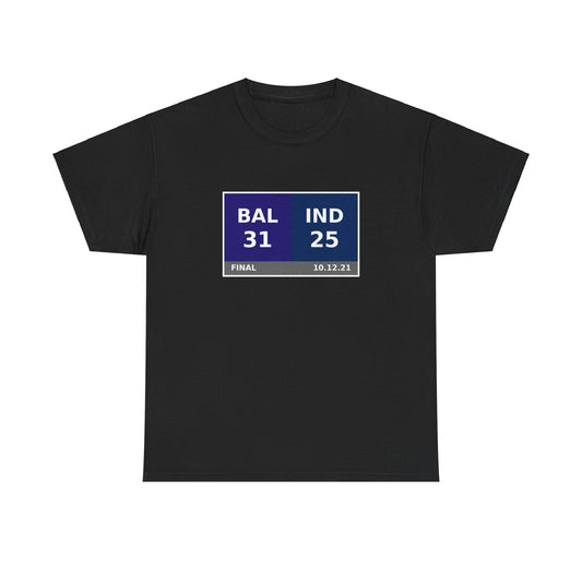 BAL vs IND Scoreboard Tee 10.12.21