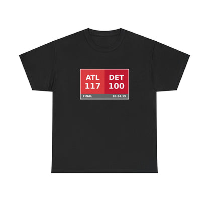 ATL vs DET Scoreboard Tee 10.24.19