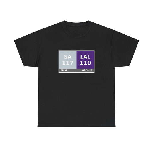 SA vs LAL Scoreboard Tee 03.08.22