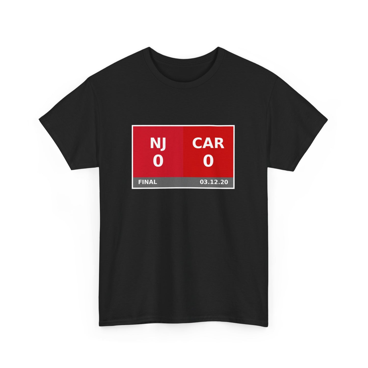 NJ vs CAR Scoreboard Tee 03.12.20