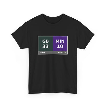 GB vs MIN Scoreboard Tee 01.01.24