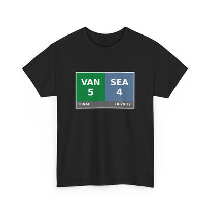 VAN vs SEA Scoreboard Tee 10.28.22