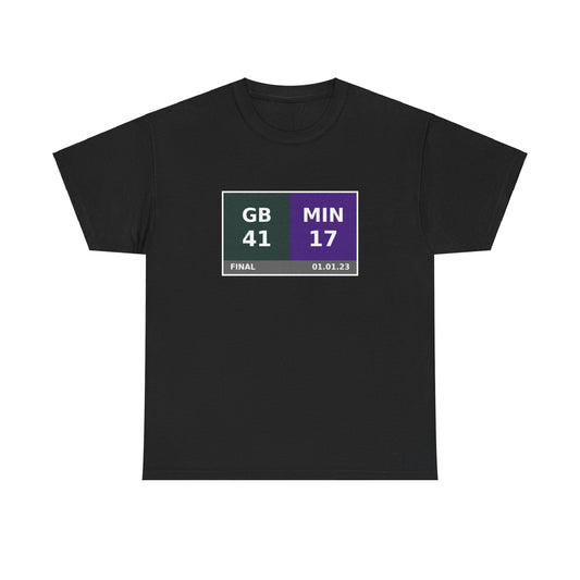 GB vs MIN Scoreboard Tee 01.01.23