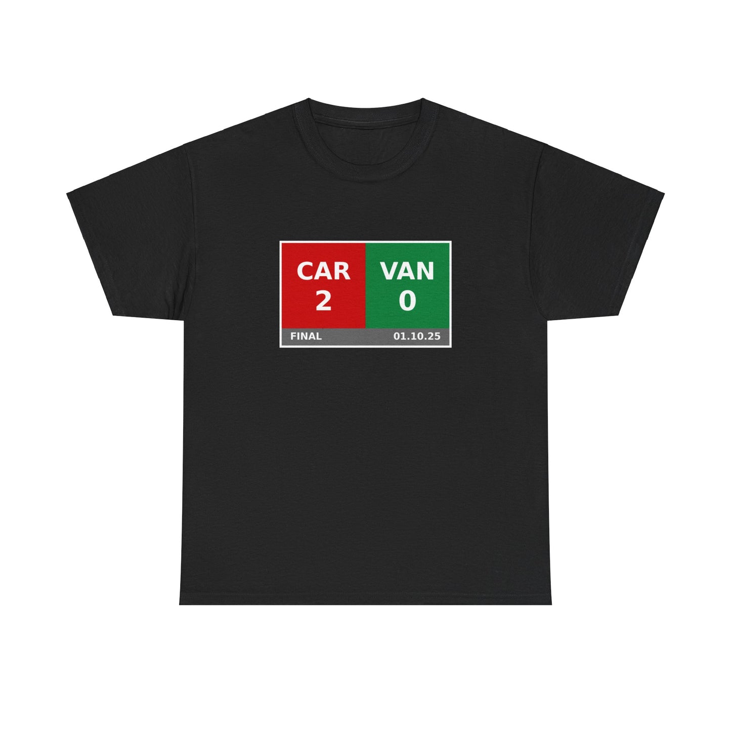 CAR vs VAN Scoreboard Tee 01.10.25