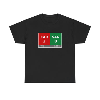 CAR vs VAN Scoreboard Tee 01.10.25