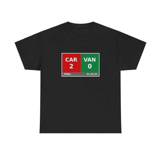 CAR vs VAN Scoreboard Tee 01.10.25