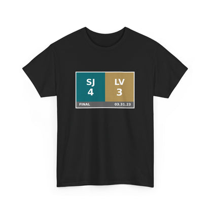 SJ vs LV Scoreboard Tee 03.31.23