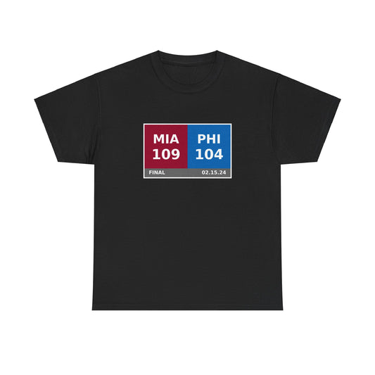 MIA vs PHI Scoreboard Tee 02.15.24