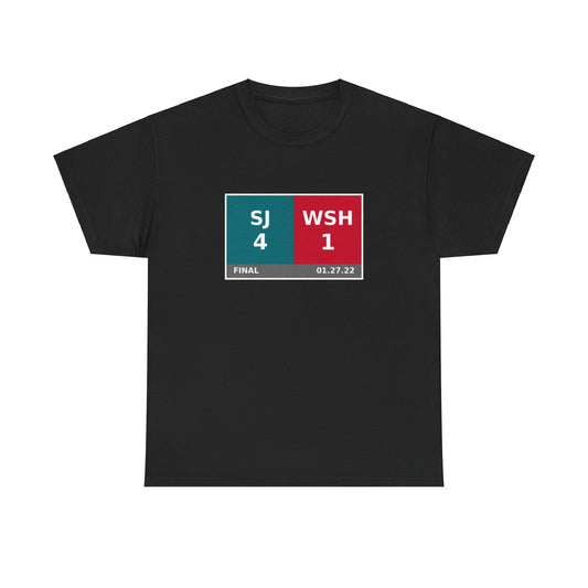 SJ vs WSH Scoreboard Tee 01.27.22