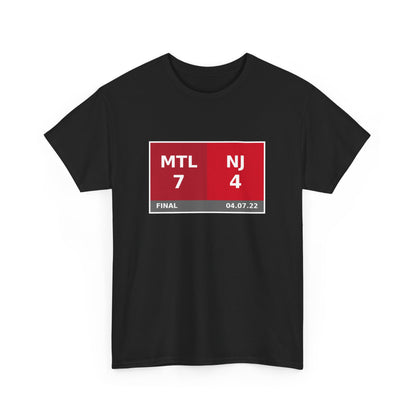 MTL vs NJ Scoreboard Tee 04.07.22