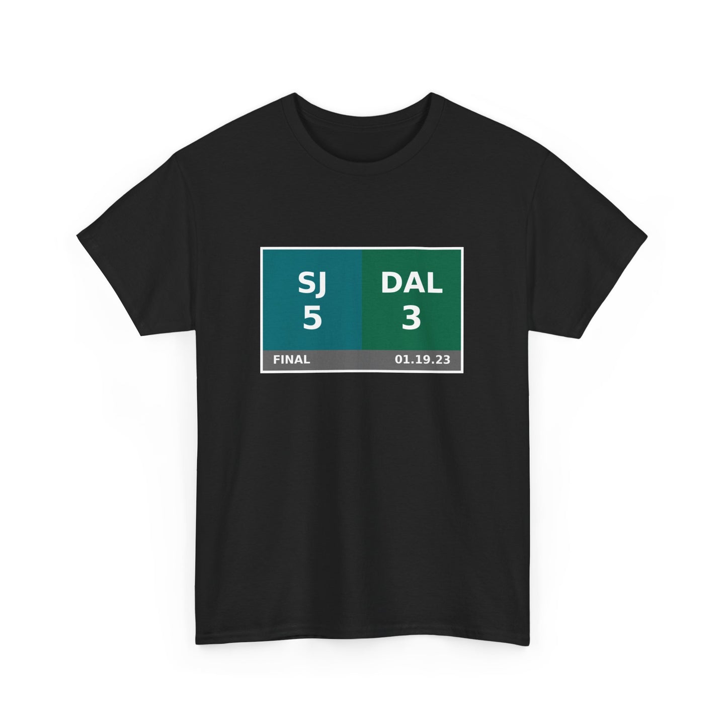 SJ vs DAL Scoreboard Tee 01.19.23