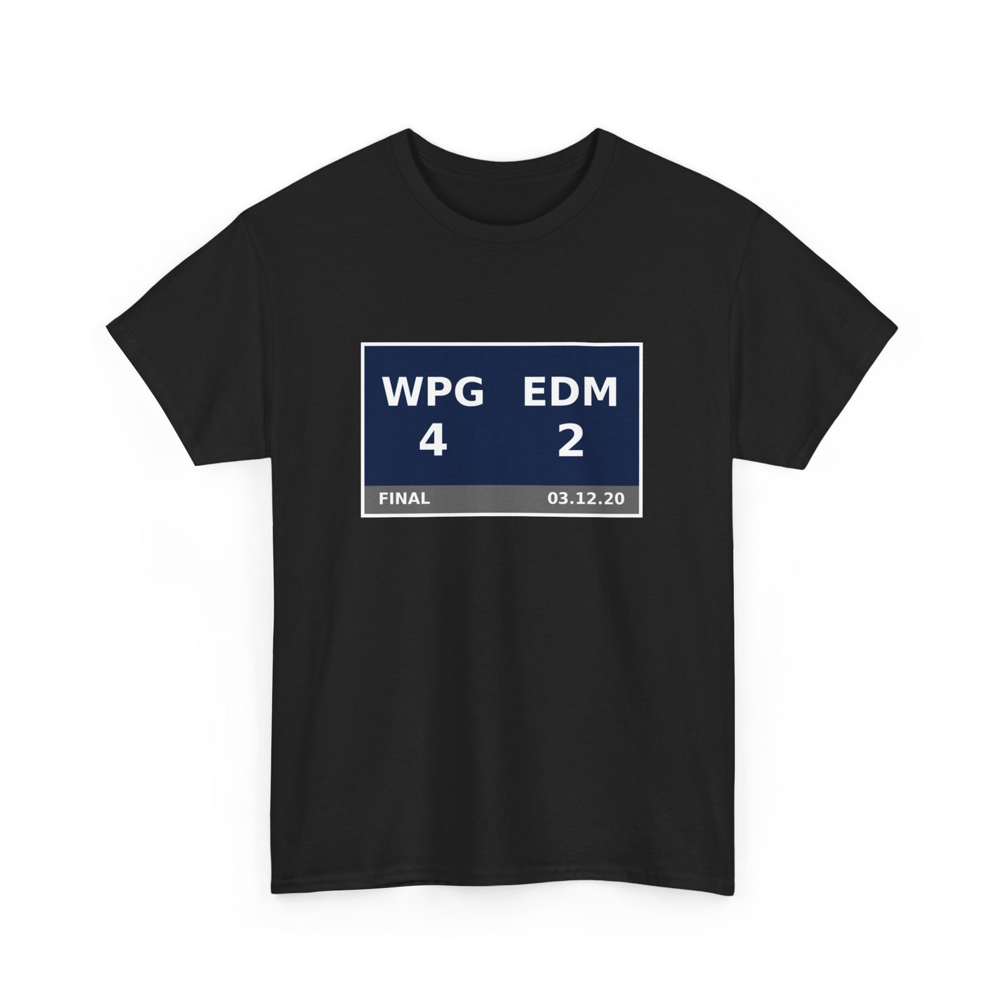 WPG vs EDM Scoreboard Tee 03.12.20