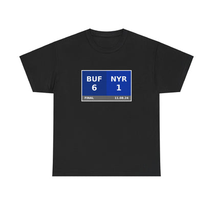 BUF vs NYR Scoreboard Tee 11.08.24