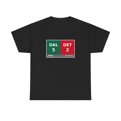 DAL vs DET Scoreboard Tee 11.17.21