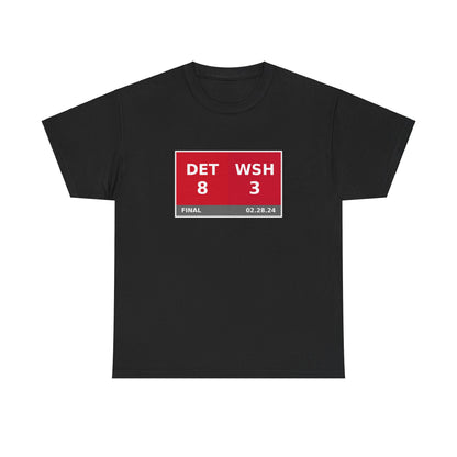 DET vs WSH Scoreboard Tee 02.28.24