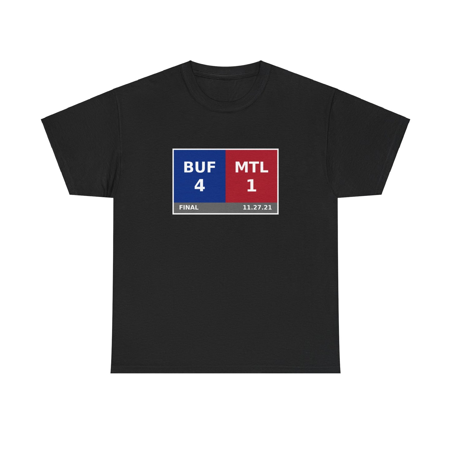 BUF vs MTL Scoreboard Tee 11.27.21