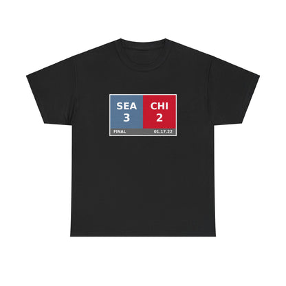 SEA vs CHI Scoreboard Tee 01.17.22