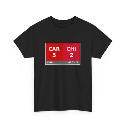 CAR vs CHI Scoreboard Tee 05.03.21