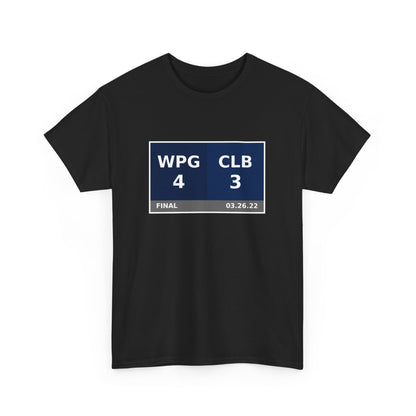 WPG vs CLB Scoreboard Tee 03.26.22