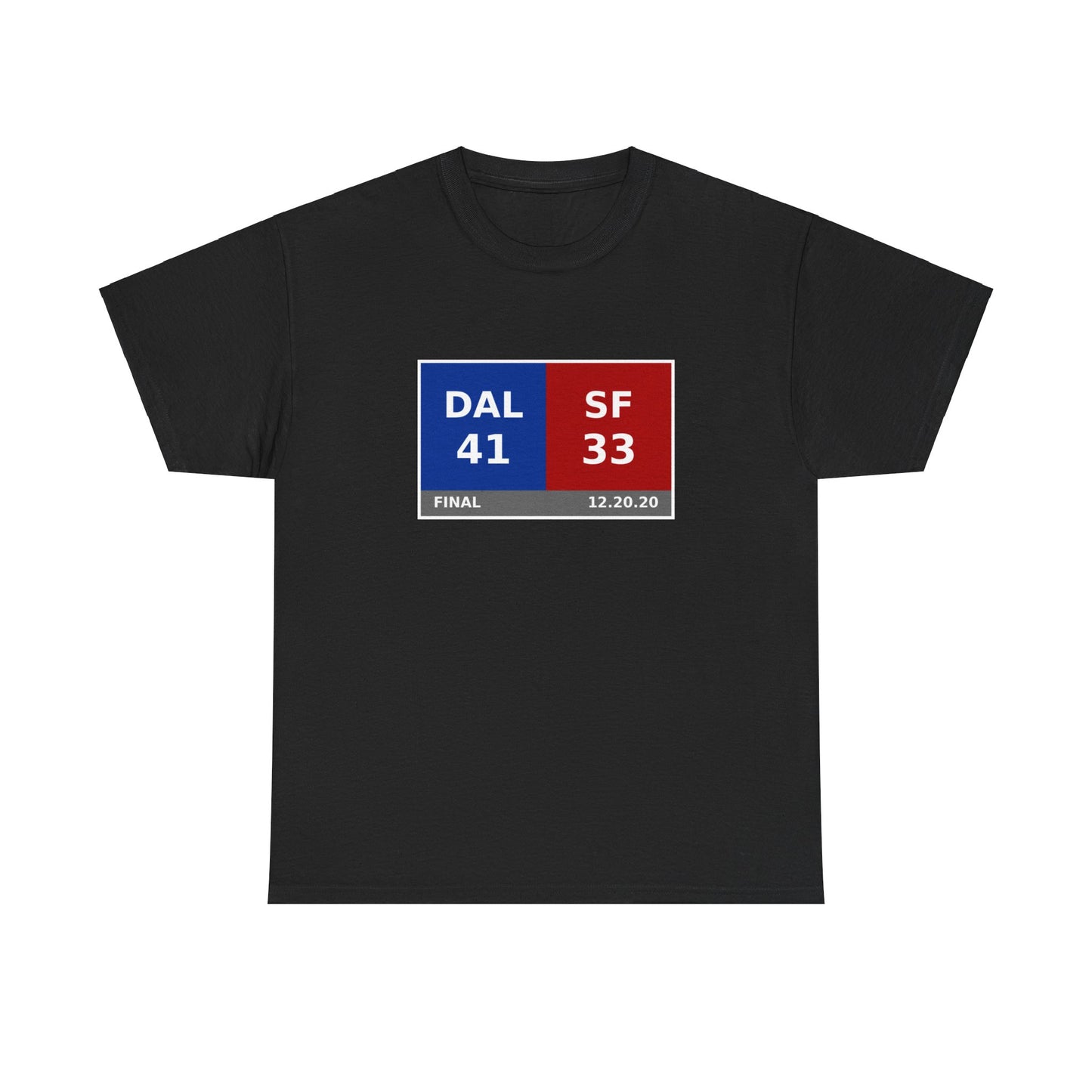 DAL vs SF Scoreboard Tee 12.20.20