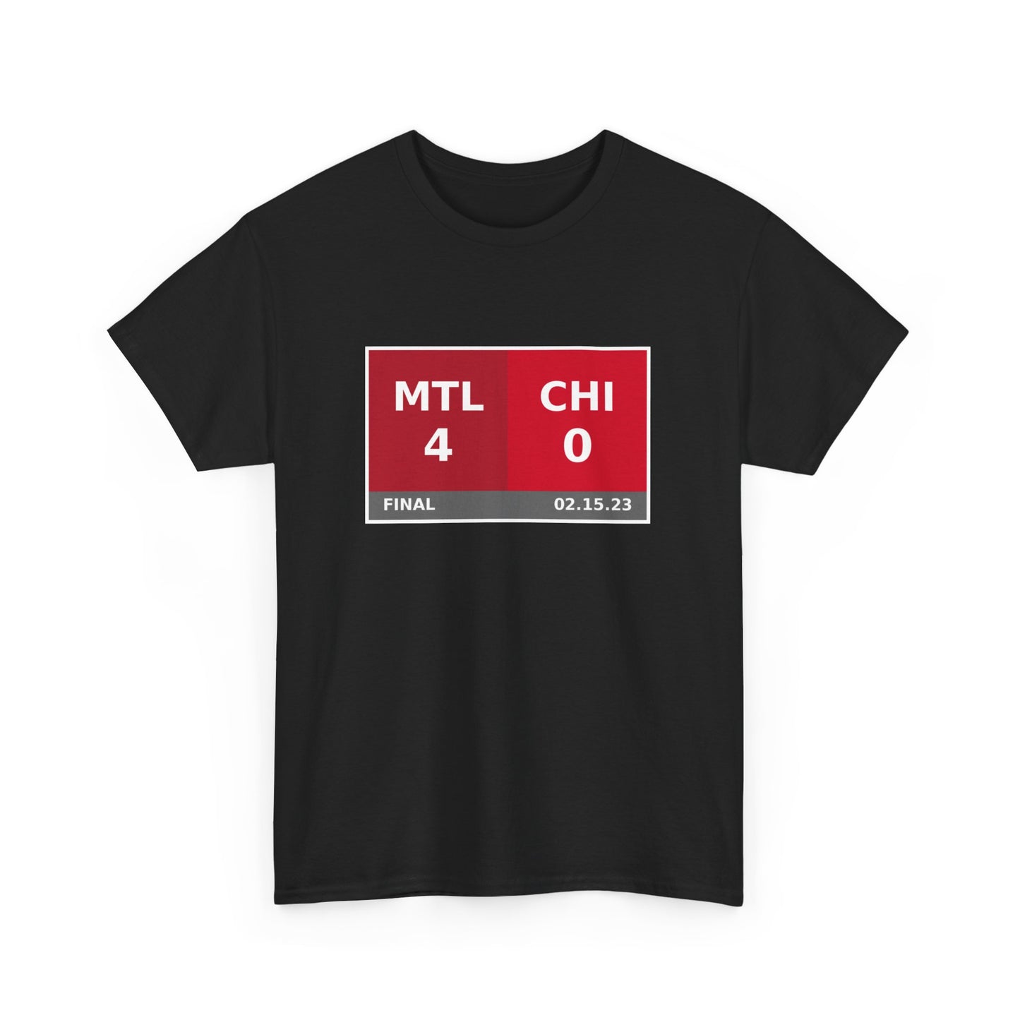 MTL vs CHI Scoreboard Tee 02.15.23