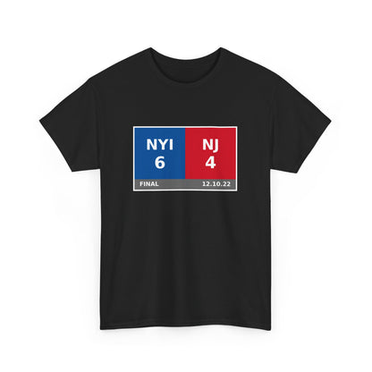 NYI vs NJ Scoreboard Tee 12.10.22