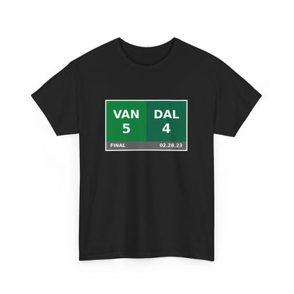 VAN vs DAL Scoreboard Tee 02.28.23