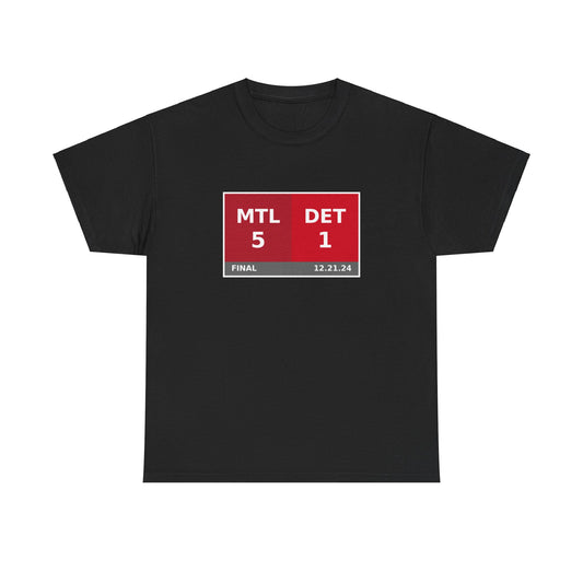 MTL vs DET Scoreboard Tee 12.21.24