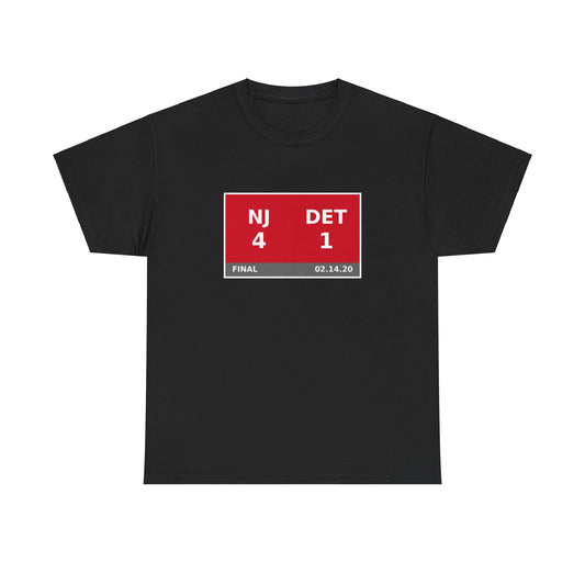 NJ vs DET Scoreboard Tee 02.14.20