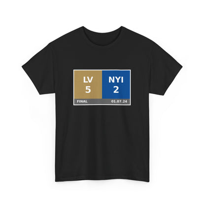 LV vs NYI Scoreboard Tee 01.07.24