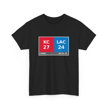 KC vs LAC Scoreboard Tee 09.16.22