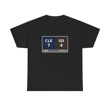 CLE vs SD Scoreboard Tee 02.26.24