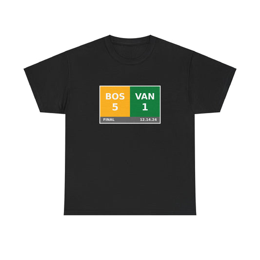 BOS vs VAN Scoreboard Tee 12.14.24