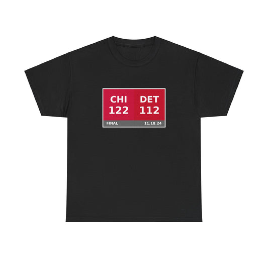 CHI vs DET Scoreboard Tee 11.18.24