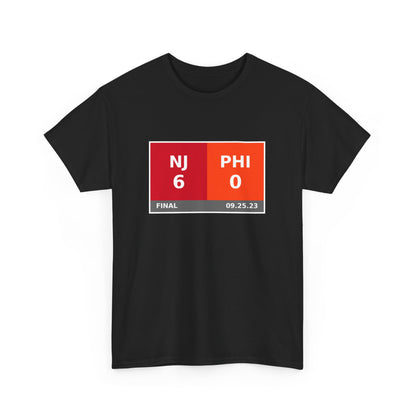 NJ vs PHI Scoreboard Tee 09.25.23