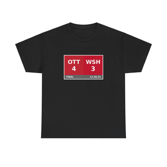 OTT vs WSH Scoreboard Tee 12.30.22