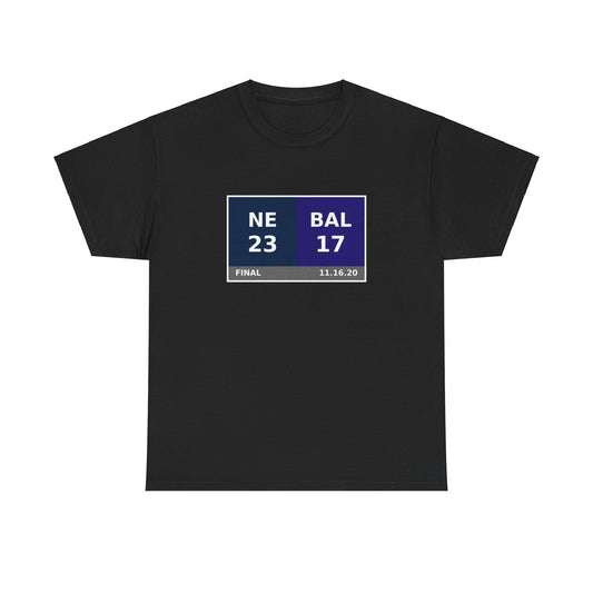 NE vs BAL Scoreboard Tee 11.16.20