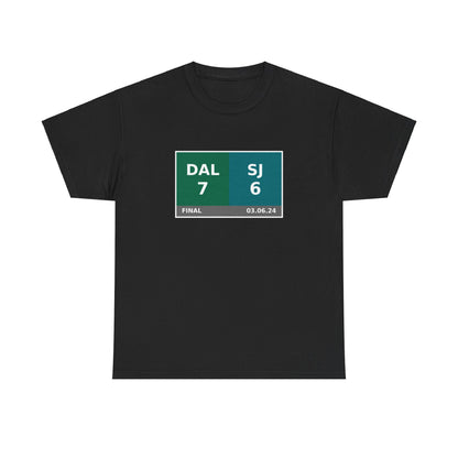 DAL vs SJ Scoreboard Tee 03.06.24