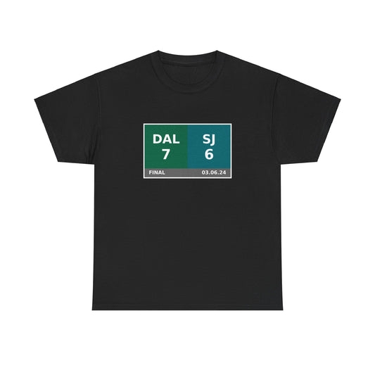 DAL vs SJ Scoreboard Tee 03.06.24