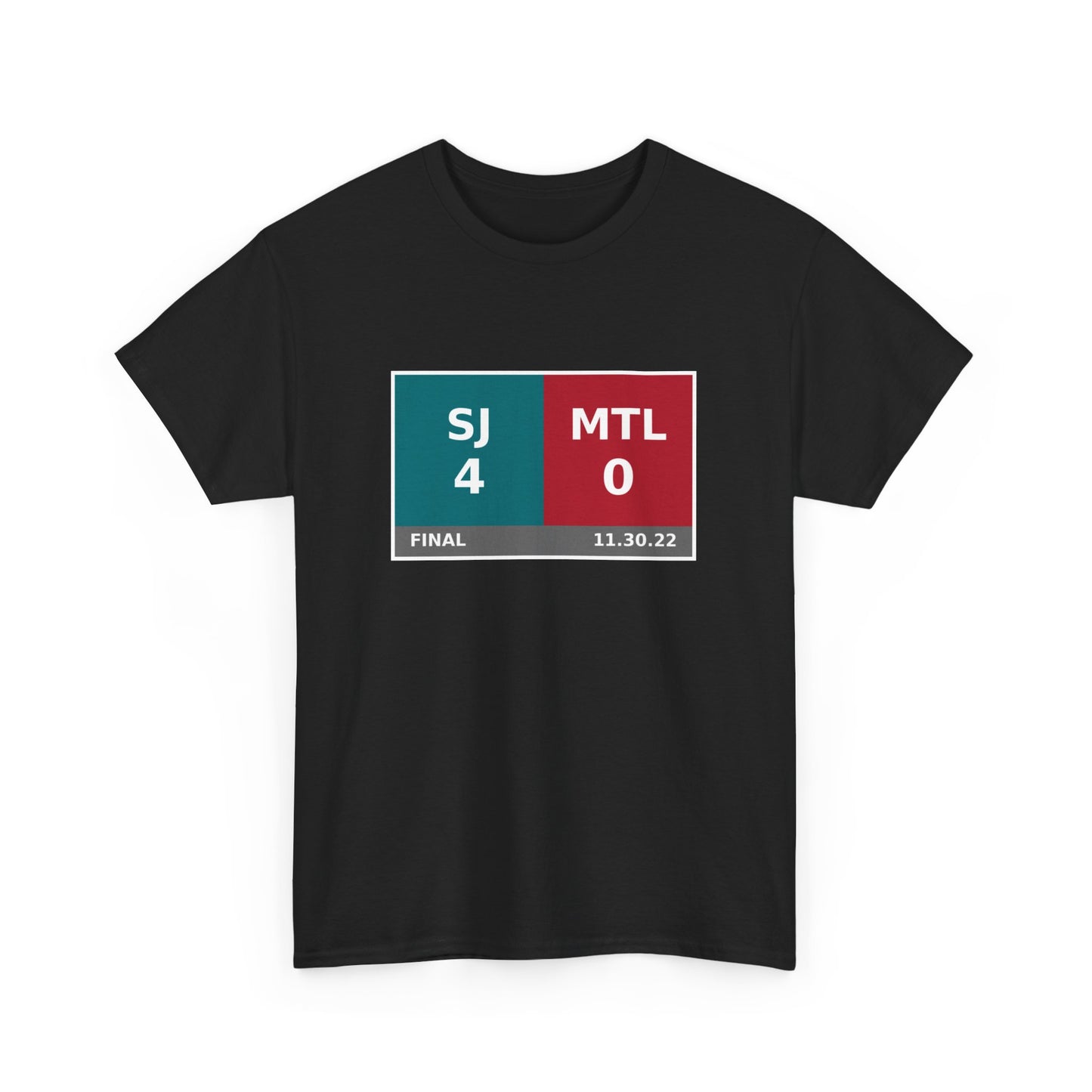 SJ vs MTL Scoreboard Tee 11.30.22